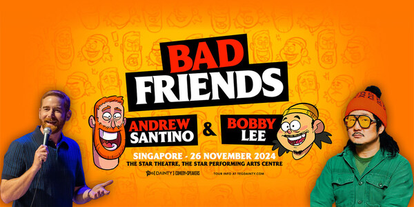 COMEDIANS ANDREW SANTINO AND BOBBY LEE ARE BRINGING THEIR HIT PODCAST LIVE SHOW