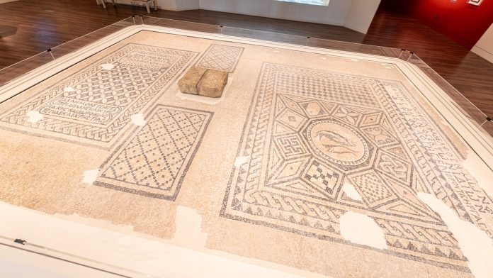 Rare mosaic revealing earliest 'physical evidence' of Christianity now on display at Museum of the Bible