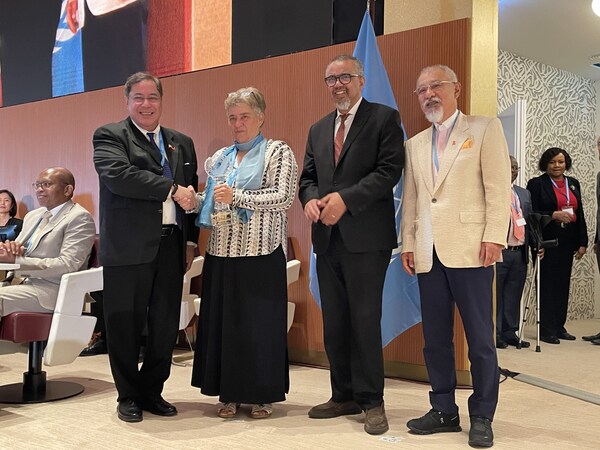 41st WHO Sasakawa Health Prize Awarded to Denmark's Dr