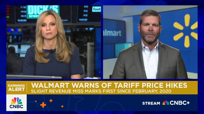 Trump tells Walmart to 'eat the tariffs' after retailer warned it will raise prices