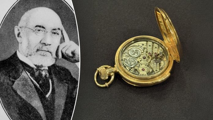 Famous Titanic passenger’s pocket watch that stopped at moment doomed ship sank sells for record at auction