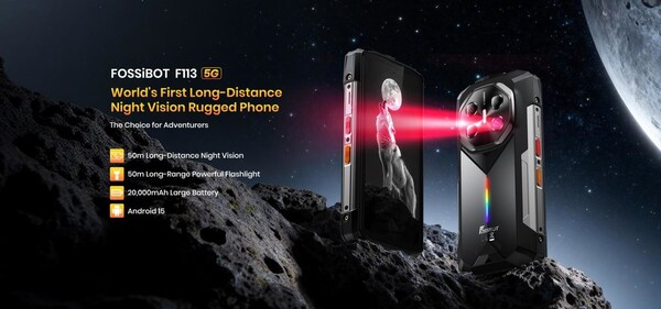 FOSSiBOT unveils F113: The World's First 50m Ultra-Long-Distance Infrared Night Vision Rugged Smartphone