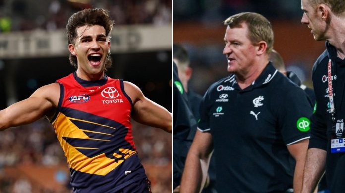 Carlton left to rue 10-minute capitulation as Adelaide storm to impressive victory