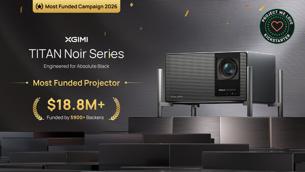 XGIMI Concludes Crowdfunding Campaign for TITAN Noir Series 4K Projectors, Raising Over $18