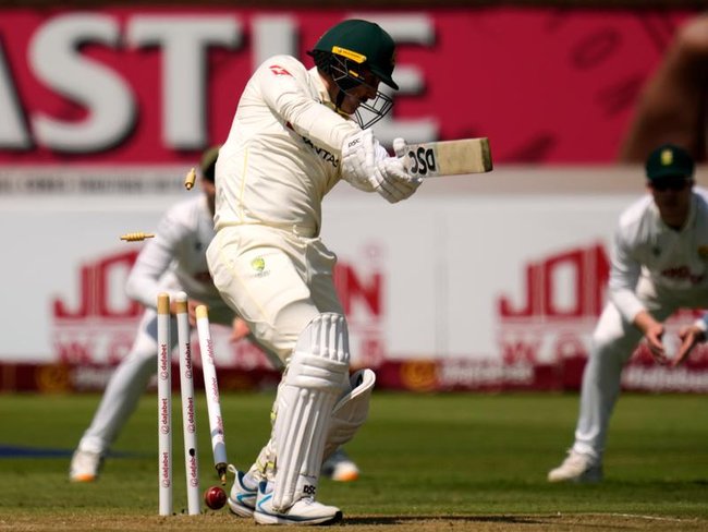 Marnus Labuschagne dismissed on last ball before lunch as Nic Maddinson selection shock backfires