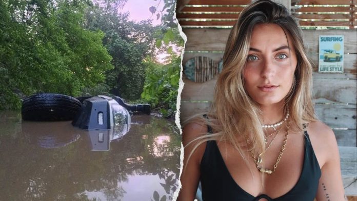 Travel influencer, 24, killed after pickup truck is swept away in terrifying river crossing